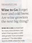 Food+Wine growlers article