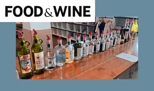 Bottles of gin and other liqueurs at the Xoriguer Distillery in Mahon